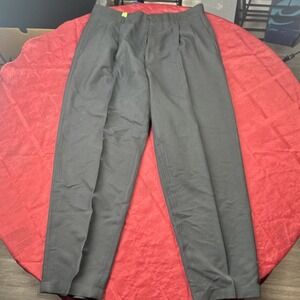 Claiborne Men's Gray Pleated Cuffed Dress Pants Regular Fit 36x32